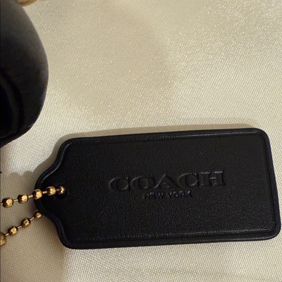 Coach Black Quilted Leather Tabby 20 Crossbody Bag with Gold Chain - Picture 5 of 8